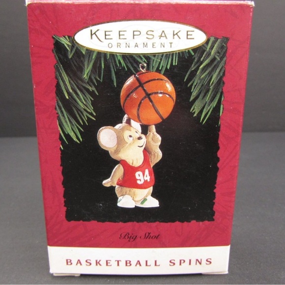 🎄Hallmark Christmas Ornament Big Shot Basketball 1994🏀 - Picture 5 of 6